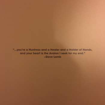 LP The Huntress And Holder Of Hands: Avalon LTD