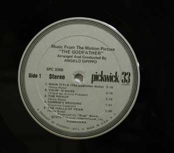 LP The Italia Concert Orchestra: Music From The Motion Picture The Godfather