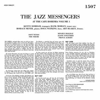 LP Art Blakey & The Jazz Messengers: At The Cafe Bohemia Volume 1 LTD