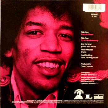 SP The Jimi Hendrix Experience: Purple Haze / 51st Anniversary CLR