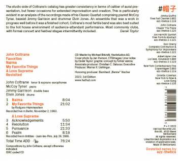 CD The John Coltrane Quartet: Favorites Revisited : Naima / My Favorite Things / A Love Supreme