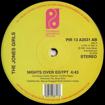 LP The Jones Girls: Nights Over Egypt