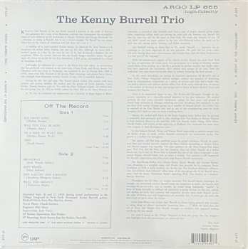 LP The Kenny Burrell Trio: A Night At The Vanguard