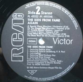 LP The Kids From Fame: The Kids From Fame Again