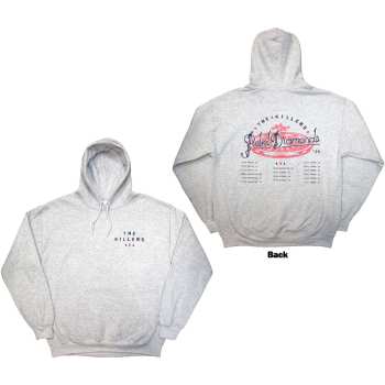 Merch The Killers: The Killers Unisex Pullover Hoodie: Tour '24 Roulette Wheel (grey) (back Print & Ex-tour) (small) S