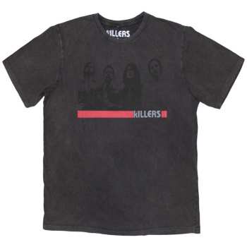 Merch The Killers: Stone Wash T-shirt Band Photo Mono