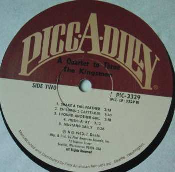 LP The Kingsmen: A Quarter To Three