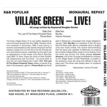 SP The Kinks: Village Green – Live!