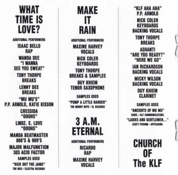 CD The KLF: The White Room | Justified & Ancient CLR