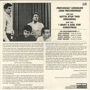 SP The Knickerbockers: Gotta Stop This Dreaming / I Want A Girl For Christmas