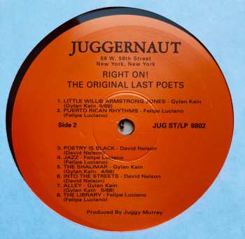 LP The Last Poets: Right On! (Original Soundtrack)