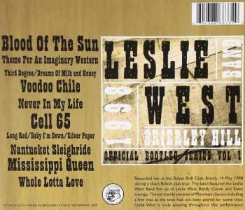 CD The Leslie West Band: Brierley Hill 1998