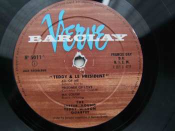 LP The Lester Young-Teddy Wilson Quartet: Teddy Et Le President