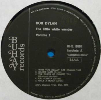 LP Bob Dylan: The Little White Wonder - Volume 1 (BOOTLEG)