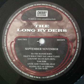 LP The Long Ryders: September November