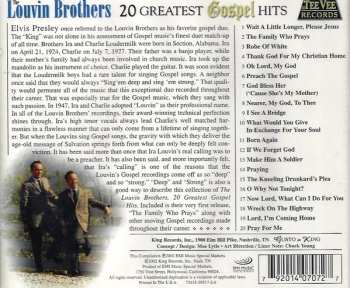 CD The Louvin Brothers: 20 Greatest Gospel Hits