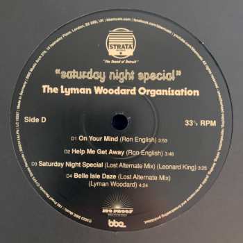2LP The Lyman Woodard Organization: Saturday Night Special