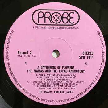 2LP The Mamas & The Papas: A Gathering Of Flowers - The Mamas And The Papas Anthology