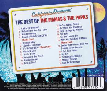 CD The Mamas & The Papas: California Dreamin' - The Best Of The Mamas And The Papas