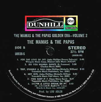 LP The Mamas & The Papas: Golden Era Vol. 2