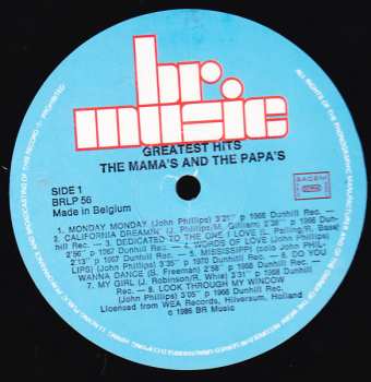 LP The Mamas & The Papas: Greatest Hits