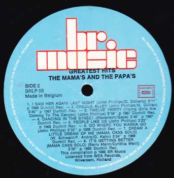 LP The Mamas & The Papas: Greatest Hits