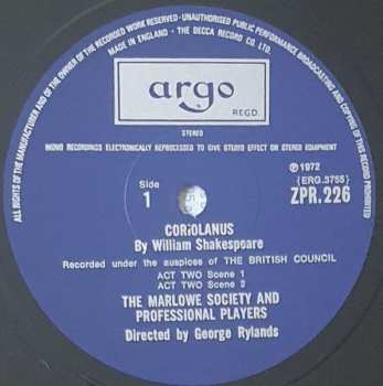 4LP/Doos William Shakespeare: Coriolanus