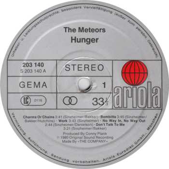 LP The Meteors: Hunger