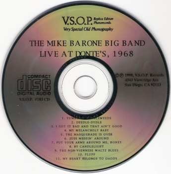 CD The Mike Barone Big Band: Live At Donte's, 1968