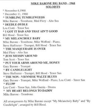 CD The Mike Barone Big Band: Live At Donte's, 1968