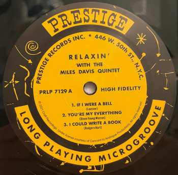 LP The Miles Davis Quintet: Relaxin' With The Miles Davis Quintet LTD | NUM