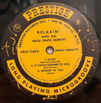 LP The Miles Davis Quintet: Relaxin' With The Miles Davis Quintet LTD | NUM