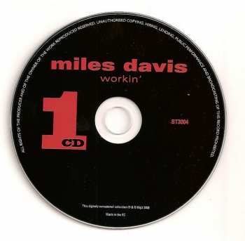 3CD/Doos The Miles Davis Quintet: Workin, Relaxin', Steamin'