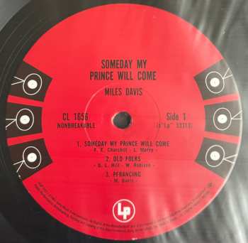 LP The Miles Davis Sextet: Someday My Prince Will Come LTD