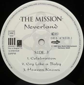 2LP The Mission: Neverland LTD | NUM
