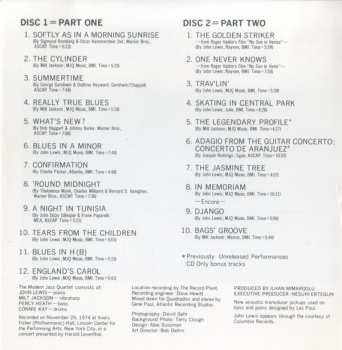 2CD The Modern Jazz Quartet: The Last Concert