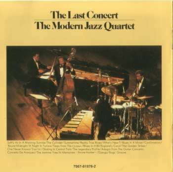 2CD The Modern Jazz Quartet: The Last Concert