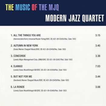CD The Modern Jazz Quartet: The Music Of The MJQ