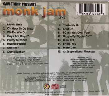 CD The Monks: Cavestomp! Presents Monk Jam Live