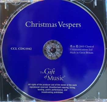 CD Jon Banks: Christmas Vespers