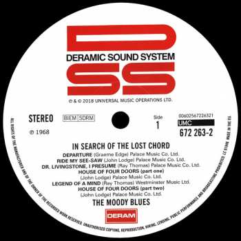 LP The Moody Blues: In Search Of The Lost Chord