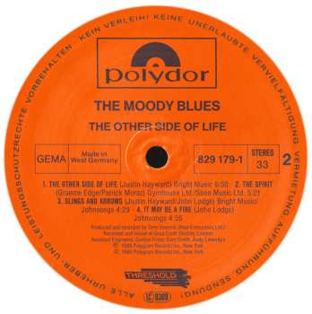 LP The Moody Blues: The Other Side Of Life