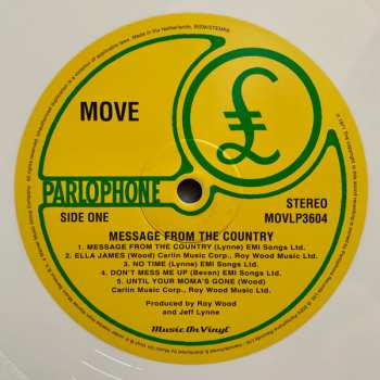 LP The Move: Message From The Country CLR | LTD | NUM