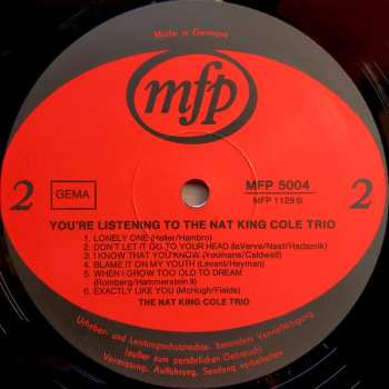LP The Nat King Cole Trio: And The Nat King Cole Trio
