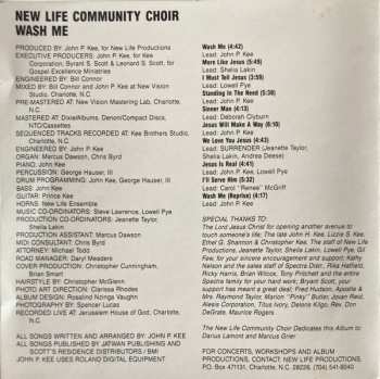 CD The New Life Community Choir: Wash Me