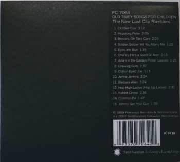 CD The New Lost City Ramblers: Old Timey Songs For Children