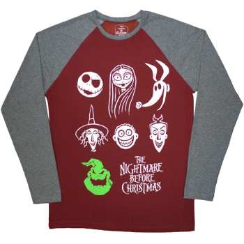 Merch The Nightmare Before Christmas: T-shirt Stacked Faces