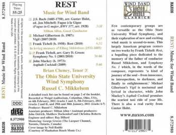 CD The Ohio State University Wind Symphony: Rest: Music For Wind Band