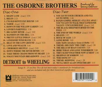 2CD The Osborne Brothers: Detroit To Wheeling