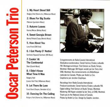 CD The Oscar Peterson Trio: Live At CBC Studios, 1960